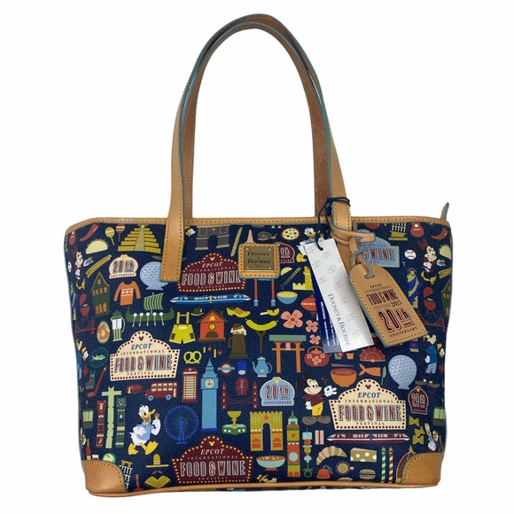 Dooney & Bourke Handbags - Dooney & Bourke Disney Epcot Food and Wine Festival Tote 2015